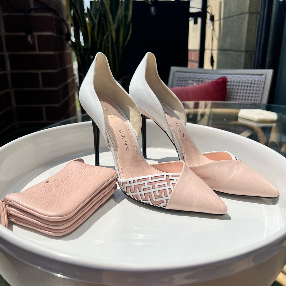 Women’s Pump Haany Bano Designer Luxury Italian Leather *FREE Kate Spade wallet